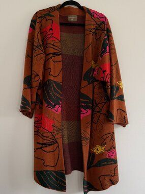 Anthropologie Bel Kazan Open Front Kimono Duster Laurie